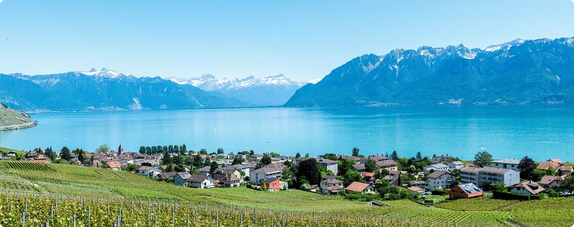 Lavaux Vineyard Terraces, the most picturesque location on lake Leman