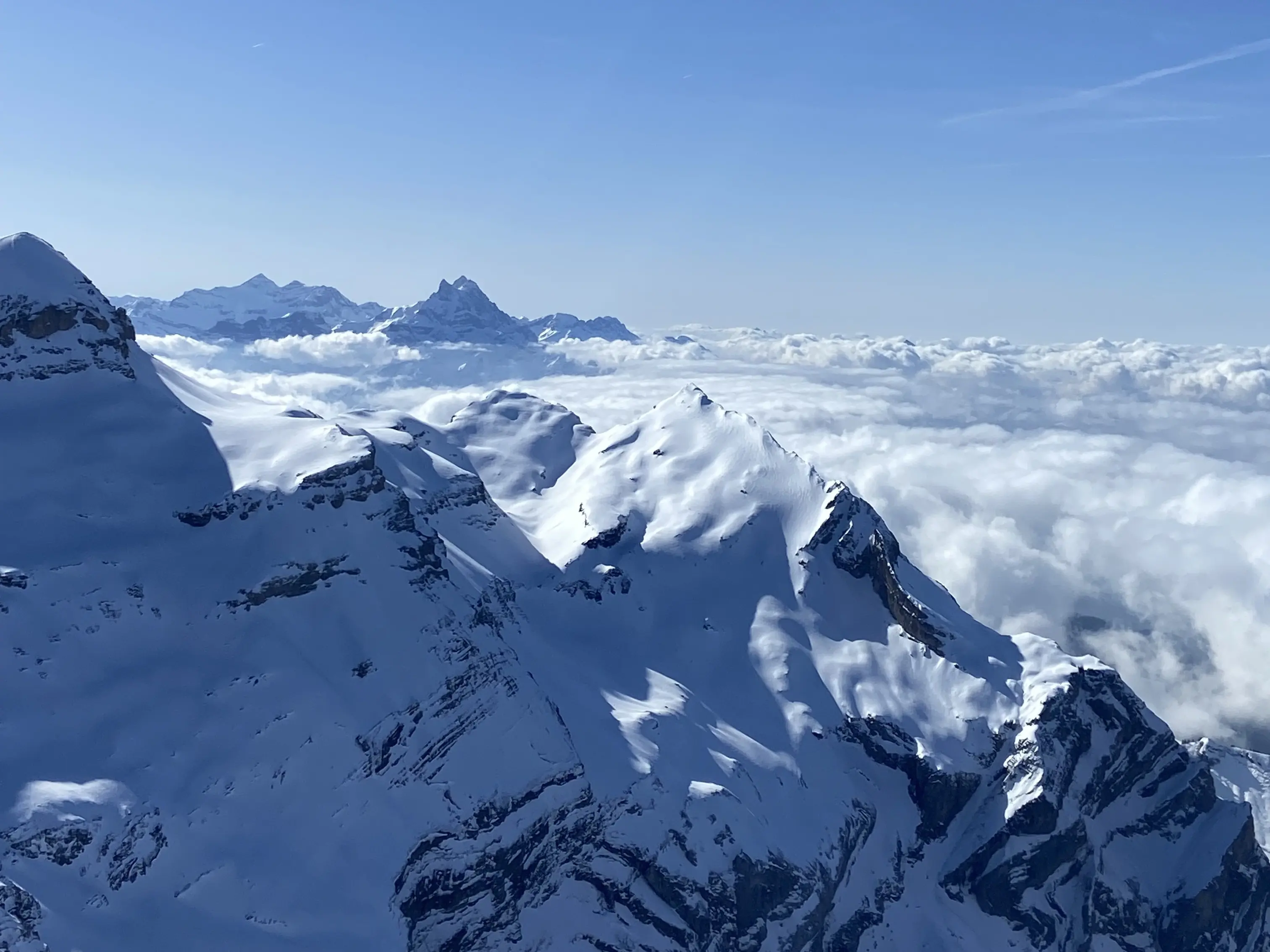 Snow Covered Mountains At Glacier