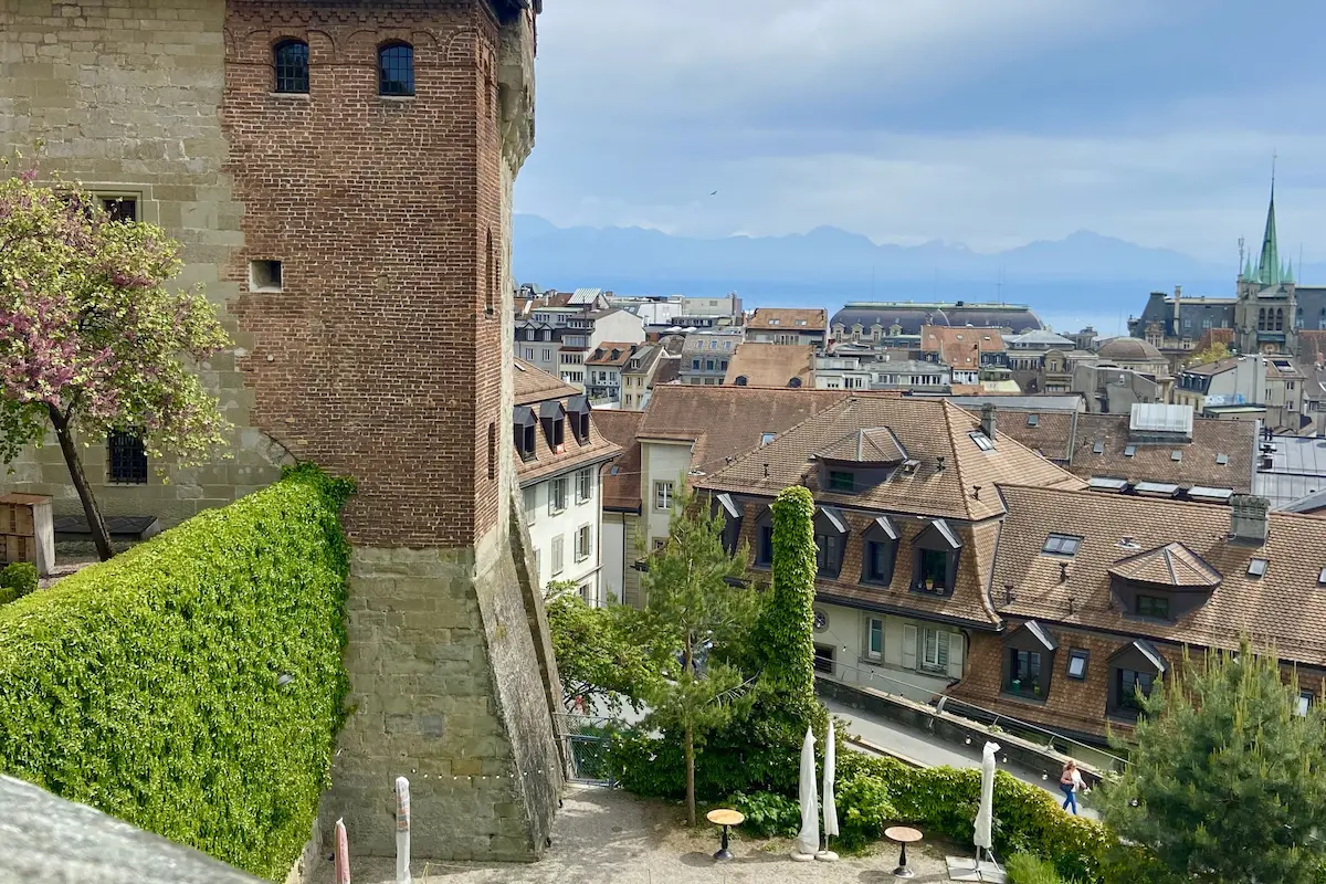 Panoramic View Of Lausanne Old Town Rooftops During A Private Walking Tour With A Local Guide